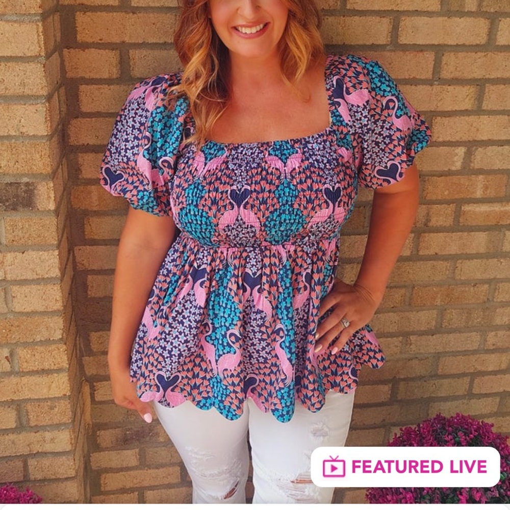Simply Southern Stretchy Babydoll Top